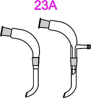 Receiver Adaptors with Limb - Borosilicate Glass, B-14 to B-24, Clear | Ground Glass Joint, Secure Connection, Easy Assembly
