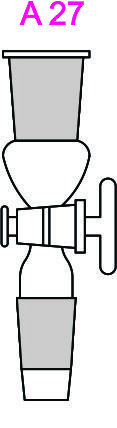 Adapters Intermediate Stop Cock - Glass Socket and Cone B-19 to B-34, Precise Control and Durable Design
