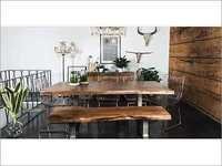 Wood Live Edge Dining Set