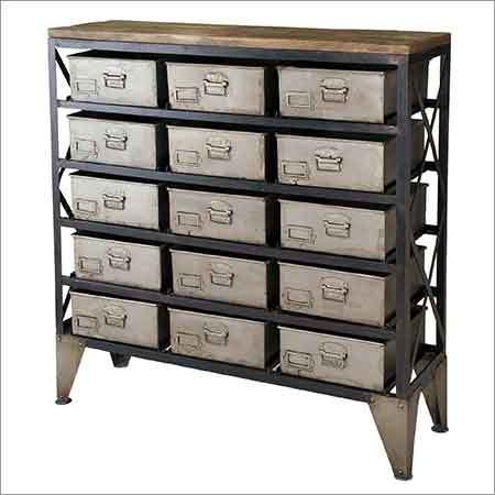 15 Drawer Chest - Iron Metal Build | Sturdy Design, Multi-Functional Storage Solution
