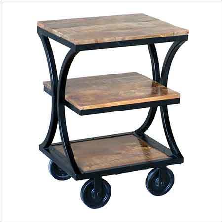 Wood Trolley Table