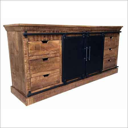 Wood Storage Sideboard