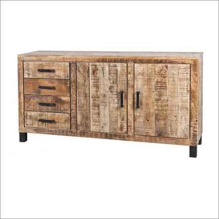 Wood Drawers Sideboard