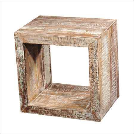 Wood Reclaimed Single Cube