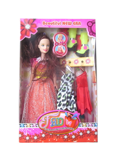 Beautiful New Era - Plastic 12 Inches, Red | Posable Doll, Multiple Outfits, Accessory Set, Collectible Item