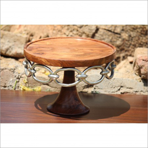 Gray Cake Stand Sheesham
