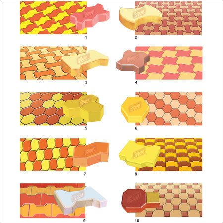 Plastic Designer Paver Interlocking Moulds