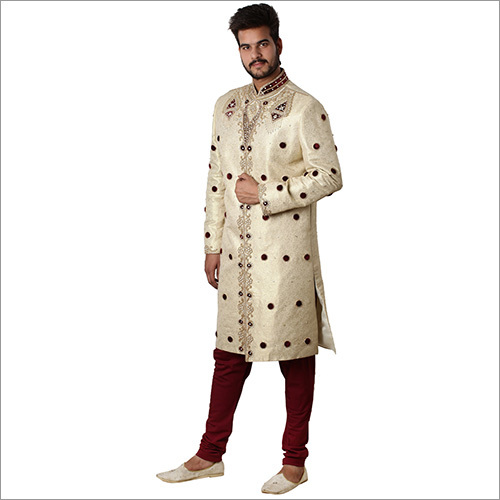 White Fancy Sherwani