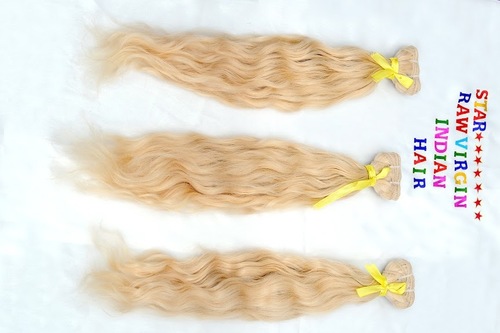 BLONDE WEFT HAIR EXTENSIONS