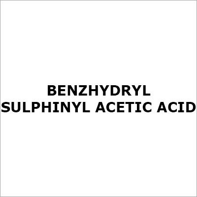 Benzhydryl Sulphinyl Acetic Acid - White Solid, CAS 1164-51-2 | High Purity, Pharmaceutical Grade, Versatile Synthesis