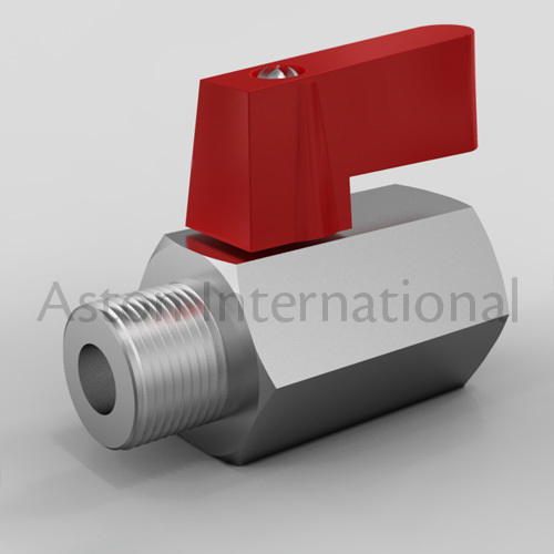 Brass Mini Ball Valve Male x Female (Hex)