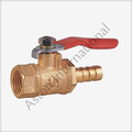 Brass Mini Valve Female X Hose Barb