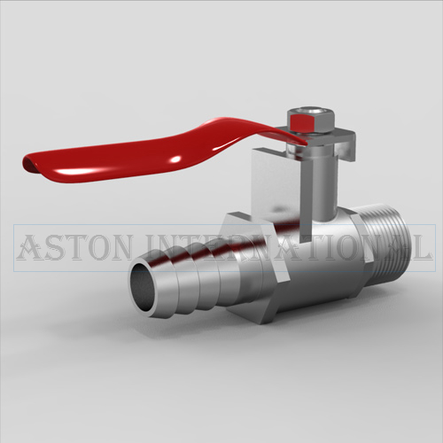 Brass Mini Valve Male x Hose Barb