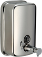ItradeIMEX Manual Steel Soap Dispenser - Stainless Steel 500ml, 800ml, 1000ml | Rectangular Shape, Easy Installation, Soap Level Display