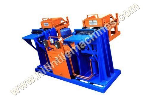 Double Station Fly Ash Brick Making Machine - Color: Blue