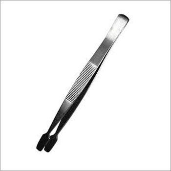 Flat Tip - Stainless Steel, 4-6 Inches, Polished Finish | Precise Handling, Ergonomic Textured Handle, Corrosion Resistant, Autoclavable