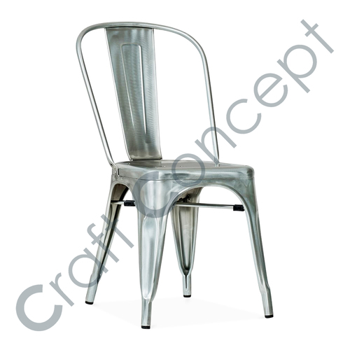 Silver Metal Chair No Assembly Required
