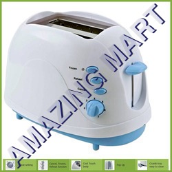 White And Blue Pop Up Toaster