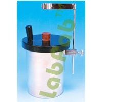 Calorimeter Copper - Copper 75x50 mm, Outer Vessel 100x65 mm | Felt Insulation, Plastic Lid, Thermometer Holder, Stirrer Included
