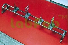 Optical Bench Double Rod - Steel Rods with Graduated Scale, Heavy Metal End Supports, Leveling Screws, Four Smooth Metal Slides, Lens Holders, Object Needles