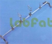 Optical Bench Single Rod - 1 Metre Square Steel Rod, Metal Feet, Leveling Screws, Heavy Sliders with Fine Index Marks and Transverse Slow Motion
