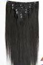 Virgin Mangolian Clip On Hair Extensions - Machine Weft, 558.8mm Length, Natural Color | Remy Hair, 100kg Weight, Versatile Hairstyles for Women
