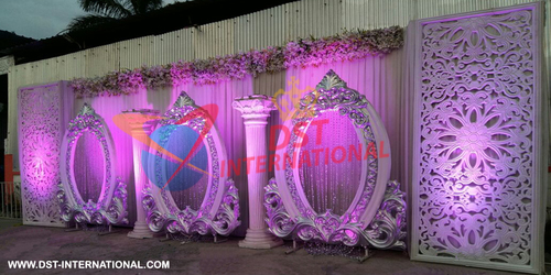 White FRP Oval Frames Stage