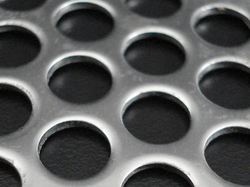 Stainless Steel Perforated Sheet - Color: Sliver