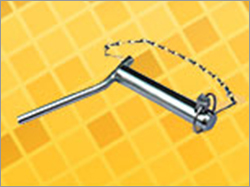 Silver Bent Handle Hitch Pins (With & Without Linch Pin, Chain)