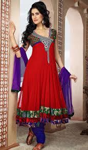 Red Embroidered Suit