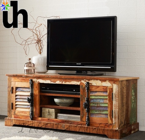 Handmade Wood Tv Media Unit