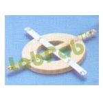 THERMO CONDUCTIVITY OF METALS - Copper, Iron, Aluminium, Brass Strips on Wooden Ring, Small Cups, Circular Arrangement, Visual Aid