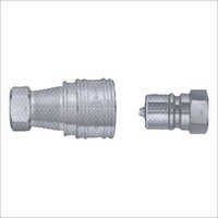 Double Check Valve Couplings - Aluminum Alloy, 1/4 To 1 Inch Sizes, Silver Color, Female Connection, Galvanized Surface Treatment, Gear Structure