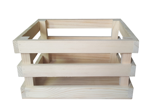 Pine Wooden Storage Box - A