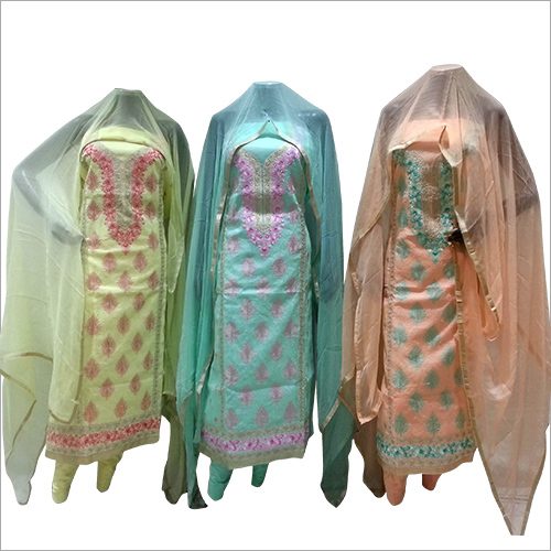 Ladies Modern Embroidery Suit