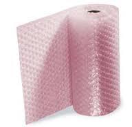 Antistatic Air Bubble Sheet - Polyethylene, 12x100 Feet, Pink Color | Shock Absorption, Durable, Lightweight, Reusable, Static Discharge, Cost-effective