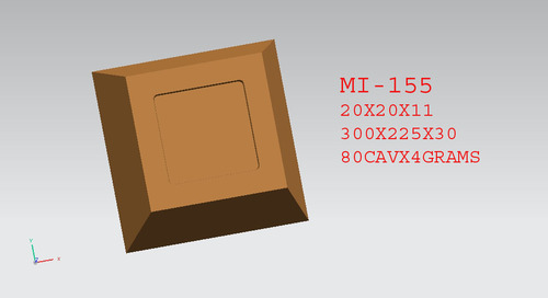 Square chocolate mould