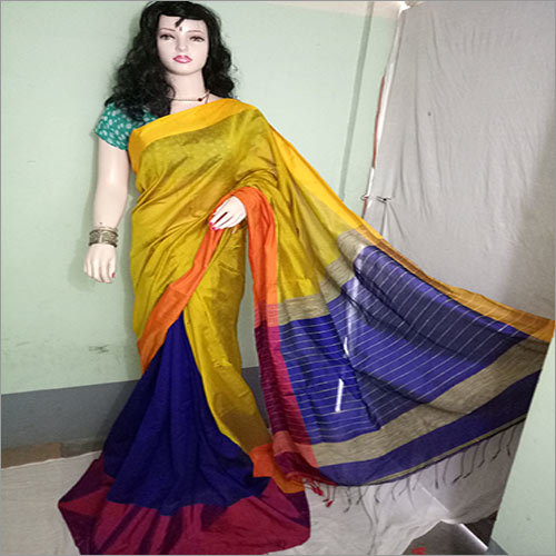 Yellow Resham Handloom Saree