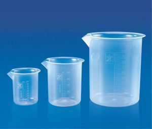BEAKERS(EURO DESIGN) - Polypropylene, Multiple Sizes, Transparent | Autoclavable, Precise Measurement, Chemical Resistant