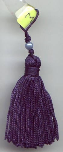 MINI TASSEL - Polyester, 2" with 1" Loop, Purple | Decorative, Versatile, Durable, Stylish Textile Tassel