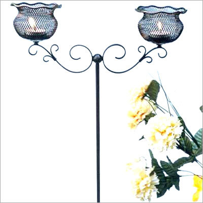Decorative Two Tier Candle Stand