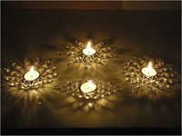 Crystal Bead Diya T-light Votive