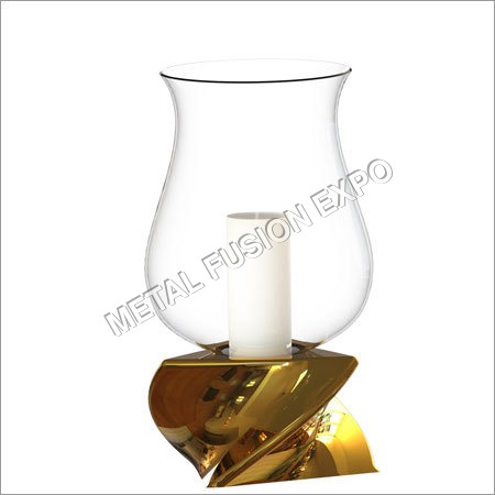 Triangular Hurricane With Twist Candle Holder Triangular Hurricane With Twist Candle Holder