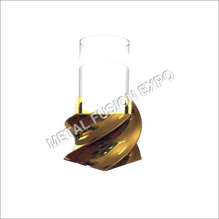 Pillar Holder With Glass and Twist