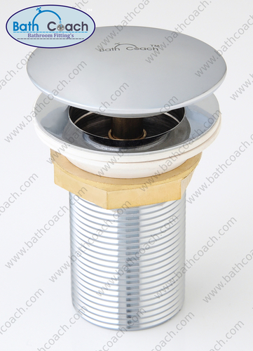 CP Pop Up Waste Coupling For Sink - Brass, 76.2-127 mm Length , Round Male Connection with Polished Surface for Bathroom Fitting Use