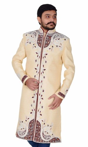 Embroidered Traditional Groom Wedding Sherwani