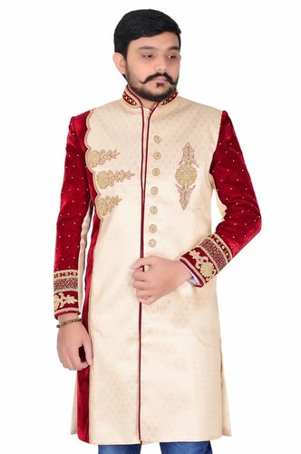 Modern Indo-Western Wedding Groom Sherwani