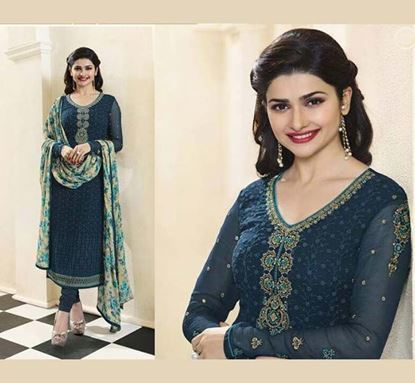Blue Party Wear Salwar Kameez