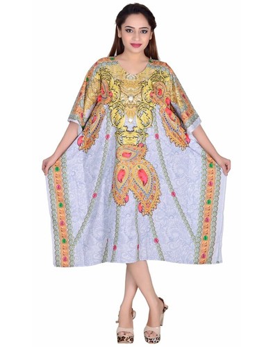Multi Color Casual Wear Ladies Kaftan