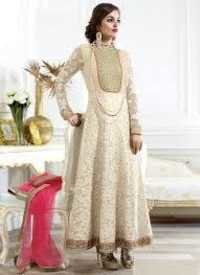 Cream Anarkali Suits